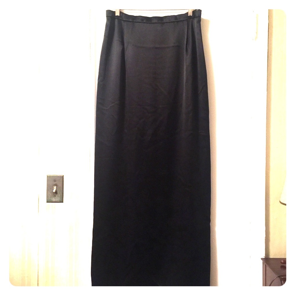 Black Evening Maxi Skirt